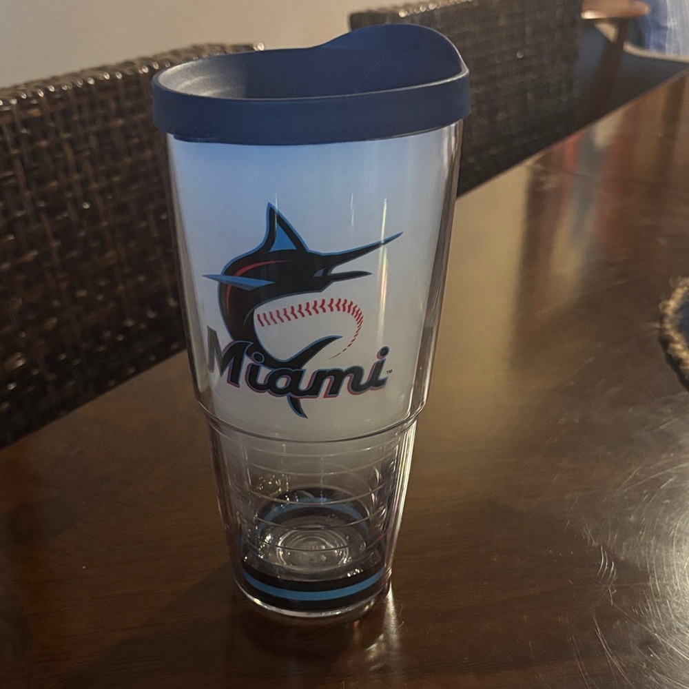 Tervis Miami Baseball Tumbler with Navy Lid